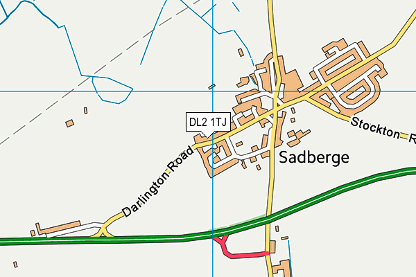 DL2 1TJ map - OS VectorMap District (Ordnance Survey) DL2 1TJ map - OS VectorMap District (Ordnance Survey)