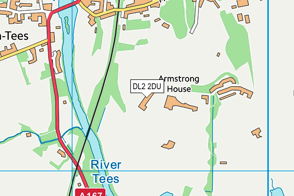 DL2 2DU map - OS VectorMap District (Ordnance Survey) DL2 2DU map - OS VectorMap District (Ordnance Survey)