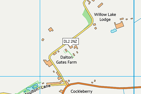 DL2 2NZ map - OS VectorMap District (Ordnance Survey) DL2 2NZ map - OS VectorMap District (Ordnance Survey)