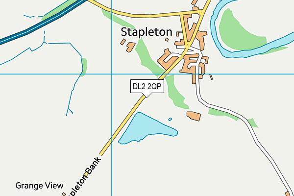 DL2 2QP map - OS VectorMap District (Ordnance Survey) DL2 2QP map - OS VectorMap District (Ordnance Survey)