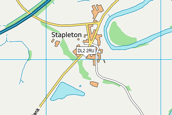 DL2 2RU map - OS VectorMap District (Ordnance Survey) DL2 2RU map - OS VectorMap District (Ordnance Survey)