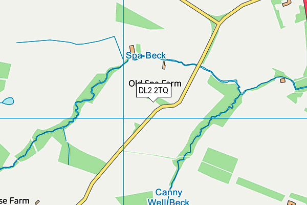 DL2 2TQ map - OS VectorMap District (Ordnance Survey) DL2 2TQ map - OS VectorMap District (Ordnance Survey)