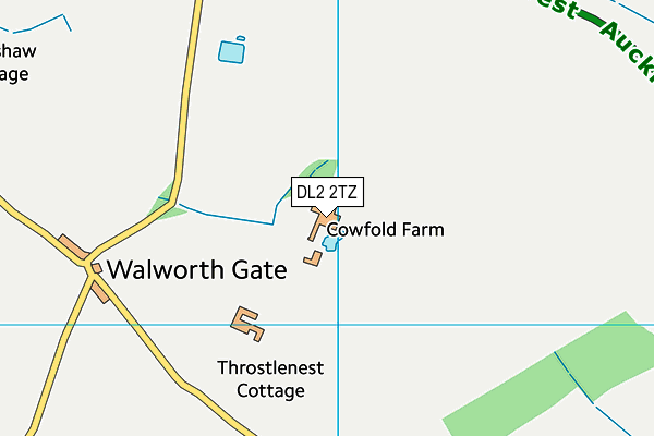 DL2 2TZ map - OS VectorMap District (Ordnance Survey) DL2 2TZ map - OS VectorMap District (Ordnance Survey)