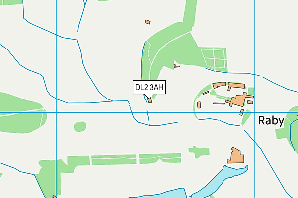 DL2 3AH map - OS VectorMap District (Ordnance Survey) DL2 3AH map - OS VectorMap District (Ordnance Survey)
