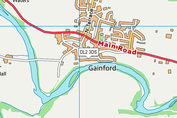DL2 3DS map - OS VectorMap District (Ordnance Survey) DL2 3DS map - OS VectorMap District (Ordnance Survey)