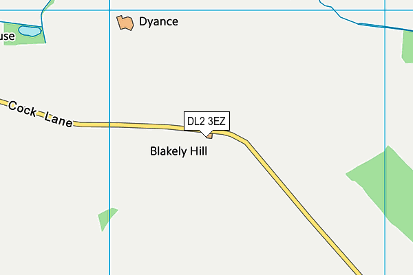 DL2 3EZ map - OS VectorMap District (Ordnance Survey) DL2 3EZ map - OS VectorMap District (Ordnance Survey)