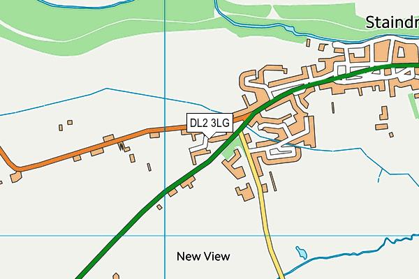 DL2 3LG map - OS VectorMap District (Ordnance Survey) DL2 3LG map - OS VectorMap District (Ordnance Survey)