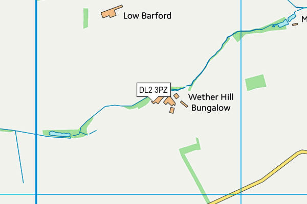 DL2 3PZ map - OS VectorMap District (Ordnance Survey) DL2 3PZ map - OS VectorMap District (Ordnance Survey)