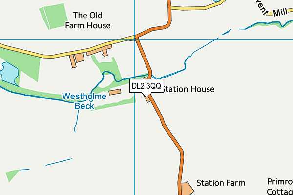 DL2 3QQ map - OS VectorMap District (Ordnance Survey) DL2 3QQ map - OS VectorMap District (Ordnance Survey)