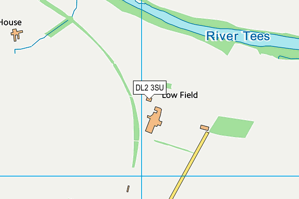 DL2 3SU map - OS VectorMap District (Ordnance Survey) DL2 3SU map - OS VectorMap District (Ordnance Survey)