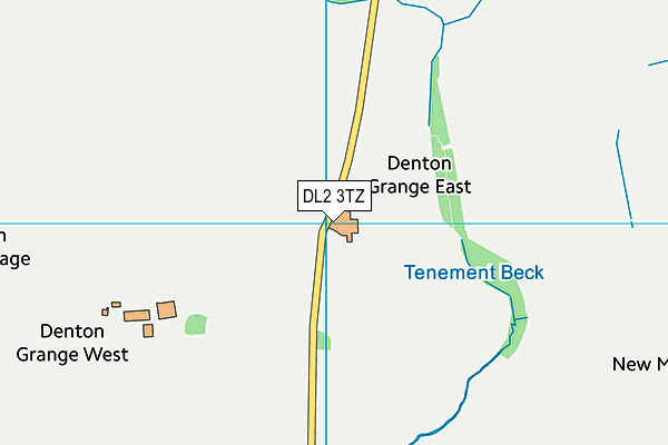 DL2 3TZ map - OS VectorMap District (Ordnance Survey) DL2 3TZ map - OS VectorMap District (Ordnance Survey)