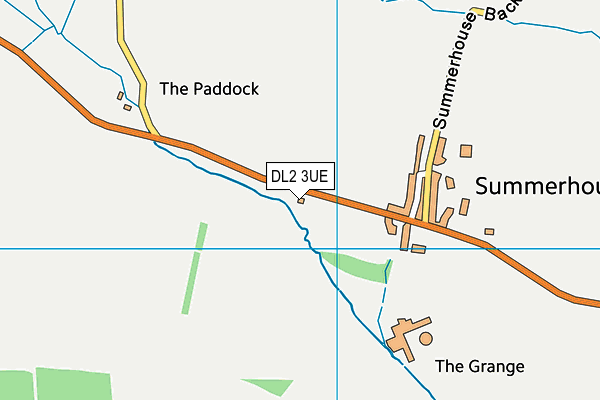 DL2 3UE map - OS VectorMap District (Ordnance Survey) DL2 3UE map - OS VectorMap District (Ordnance Survey)