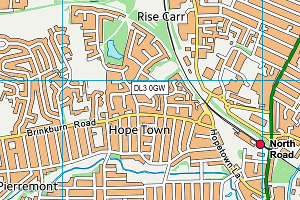 DL3 0GW map - OS VectorMap District (Ordnance Survey) DL3 0GW map - OS VectorMap District (Ordnance Survey)