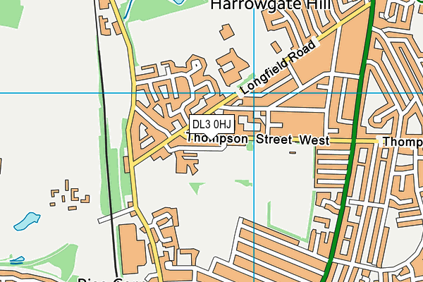 DL3 0HJ map - OS VectorMap District (Ordnance Survey) DL3 0HJ map - OS VectorMap District (Ordnance Survey)