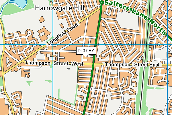DL3 0HY map - OS VectorMap District (Ordnance Survey) DL3 0HY map - OS VectorMap District (Ordnance Survey)