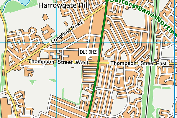 DL3 0HZ map - OS VectorMap District (Ordnance Survey) DL3 0HZ map - OS VectorMap District (Ordnance Survey)