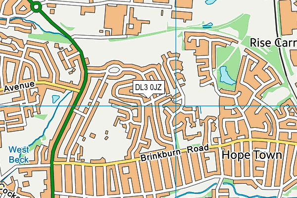 DL3 0JZ map - OS VectorMap District (Ordnance Survey) DL3 0JZ map - OS VectorMap District (Ordnance Survey)