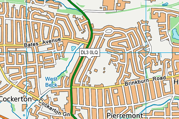 DL3 0LQ map - OS VectorMap District (Ordnance Survey) DL3 0LQ map - OS VectorMap District (Ordnance Survey)