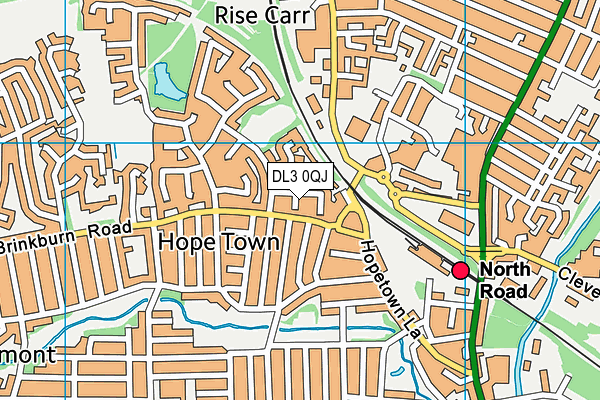 DL3 0QJ map - OS VectorMap District (Ordnance Survey) DL3 0QJ map - OS VectorMap District (Ordnance Survey)
