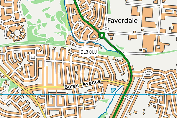 DL3 0UJ map - OS VectorMap District (Ordnance Survey) DL3 0UJ map - OS VectorMap District (Ordnance Survey)