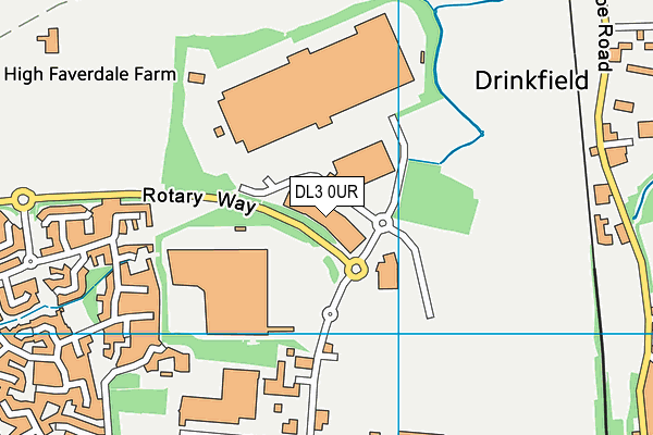 DL3 0UR map - OS VectorMap District (Ordnance Survey) DL3 0UR map - OS VectorMap District (Ordnance Survey)