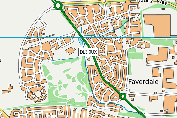 DL3 0UX map - OS VectorMap District (Ordnance Survey) DL3 0UX map - OS VectorMap District (Ordnance Survey)