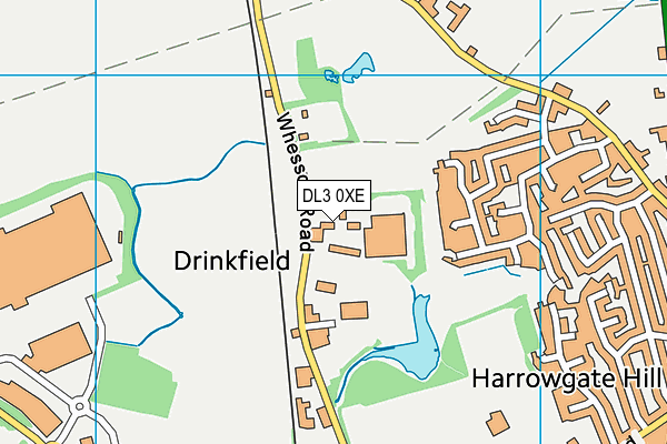 DL3 0XE map - OS VectorMap District (Ordnance Survey) DL3 0XE map - OS VectorMap District (Ordnance Survey)