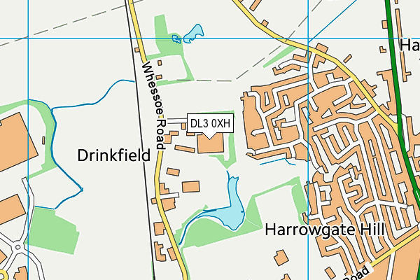 DL3 0XH map - OS VectorMap District (Ordnance Survey) DL3 0XH map - OS VectorMap District (Ordnance Survey)