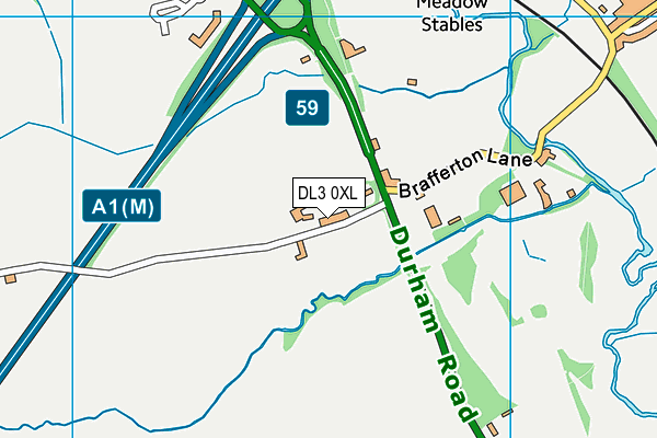 DL3 0XL map - OS VectorMap District (Ordnance Survey) DL3 0XL map - OS VectorMap District (Ordnance Survey)