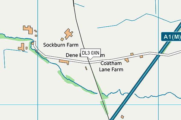 DL3 0XN map - OS VectorMap District (Ordnance Survey) DL3 0XN map - OS VectorMap District (Ordnance Survey)