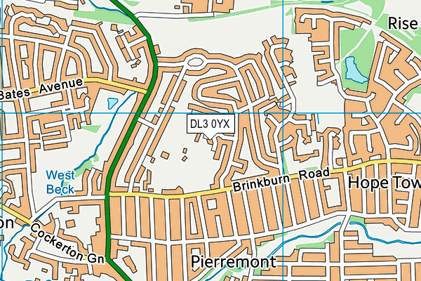 DL3 0YX map - OS VectorMap District (Ordnance Survey) DL3 0YX map - OS VectorMap District (Ordnance Survey)
