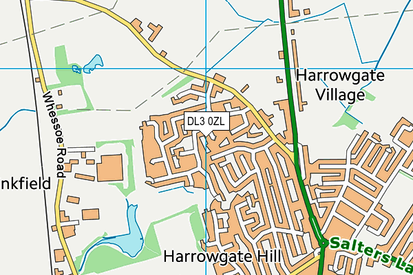 DL3 0ZL map - OS VectorMap District (Ordnance Survey) DL3 0ZL map - OS VectorMap District (Ordnance Survey)