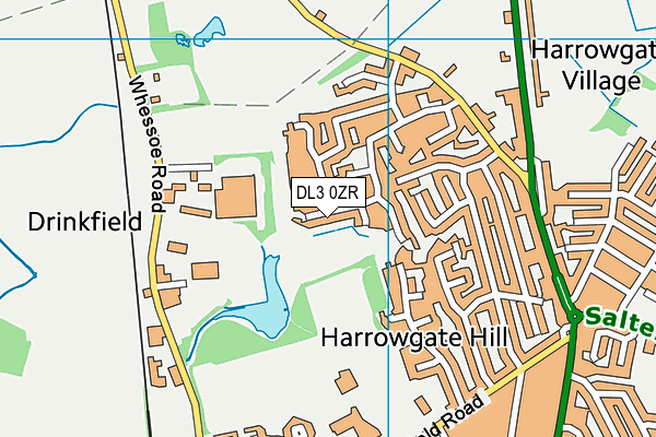 DL3 0ZR map - OS VectorMap District (Ordnance Survey) DL3 0ZR map - OS VectorMap District (Ordnance Survey)