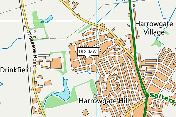 DL3 0ZW map - OS VectorMap District (Ordnance Survey) DL3 0ZW map - OS VectorMap District (Ordnance Survey)