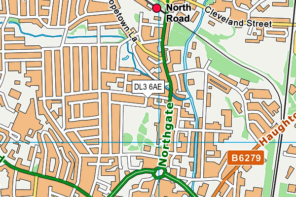 DL3 6AE map - OS VectorMap District (Ordnance Survey) DL3 6AE map - OS VectorMap District (Ordnance Survey)