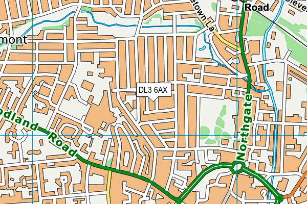 DL3 6AX map - OS VectorMap District (Ordnance Survey) DL3 6AX map - OS VectorMap District (Ordnance Survey)