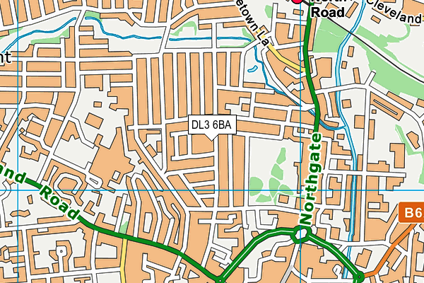 DL3 6BA map - OS VectorMap District (Ordnance Survey) DL3 6BA map - OS VectorMap District (Ordnance Survey)