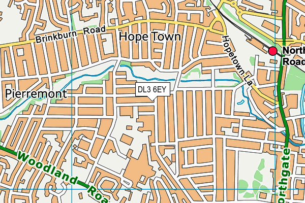 DL3 6EY map - OS VectorMap District (Ordnance Survey) DL3 6EY map - OS VectorMap District (Ordnance Survey)