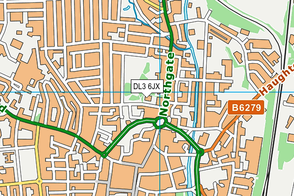 DL3 6JX map - OS VectorMap District (Ordnance Survey) DL3 6JX map - OS VectorMap District (Ordnance Survey)
