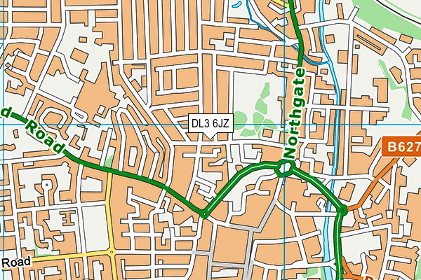 DL3 6JZ map - OS VectorMap District (Ordnance Survey) DL3 6JZ map - OS VectorMap District (Ordnance Survey)