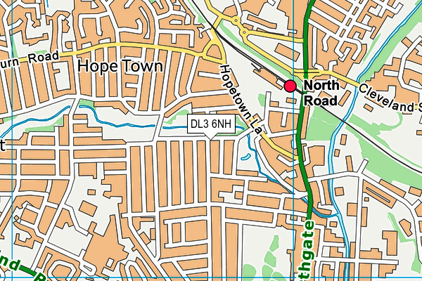 DL3 6NH map - OS VectorMap District (Ordnance Survey)
