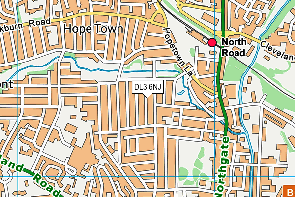 DL3 6NJ map - OS VectorMap District (Ordnance Survey) DL3 6NJ map - OS VectorMap District (Ordnance Survey)