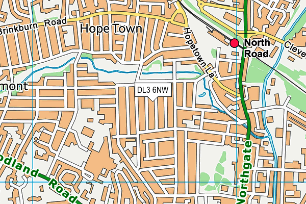 DL3 6NW map - OS VectorMap District (Ordnance Survey) DL3 6NW map - OS VectorMap District (Ordnance Survey)