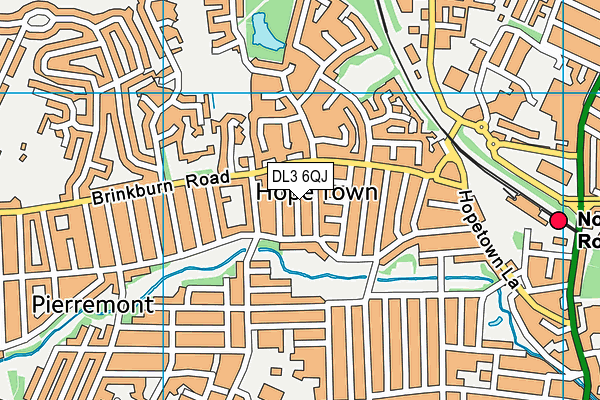 DL3 6QJ map - OS VectorMap District (Ordnance Survey) DL3 6QJ map - OS VectorMap District (Ordnance Survey)