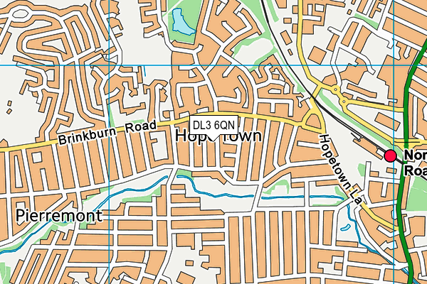DL3 6QN map - OS VectorMap District (Ordnance Survey) DL3 6QN map - OS VectorMap District (Ordnance Survey)