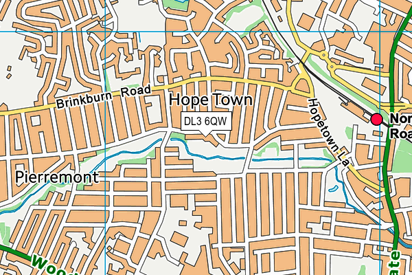 DL3 6QW map - OS VectorMap District (Ordnance Survey) DL3 6QW map - OS VectorMap District (Ordnance Survey)
