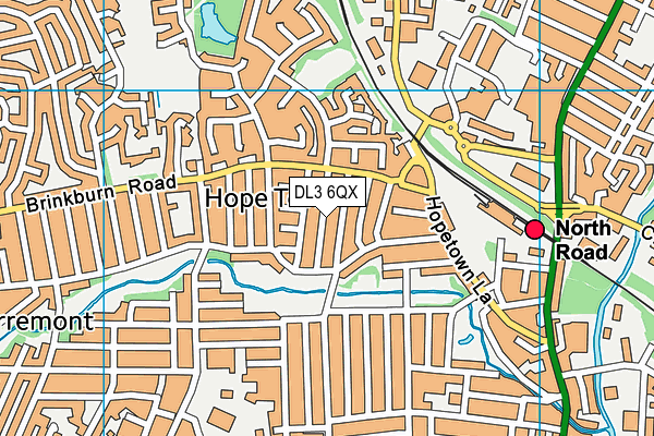 DL3 6QX map - OS VectorMap District (Ordnance Survey) DL3 6QX map - OS VectorMap District (Ordnance Survey)