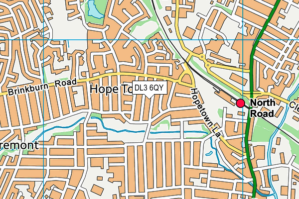 DL3 6QY map - OS VectorMap District (Ordnance Survey)