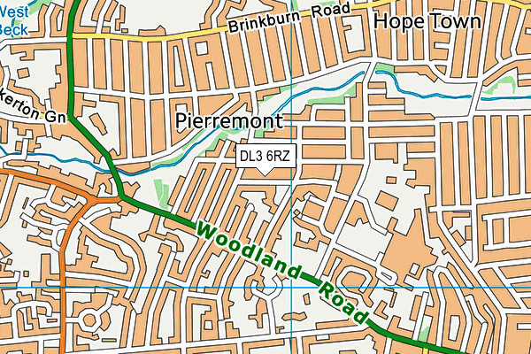DL3 6RZ map - OS VectorMap District (Ordnance Survey) DL3 6RZ map - OS VectorMap District (Ordnance Survey)