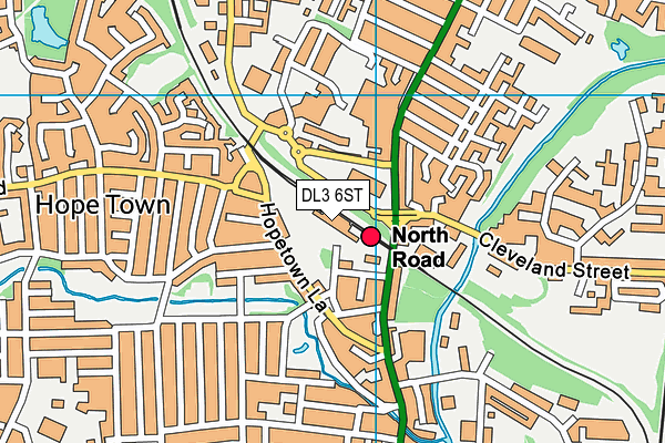 DL3 6ST map - OS VectorMap District (Ordnance Survey) DL3 6ST map - OS VectorMap District (Ordnance Survey)